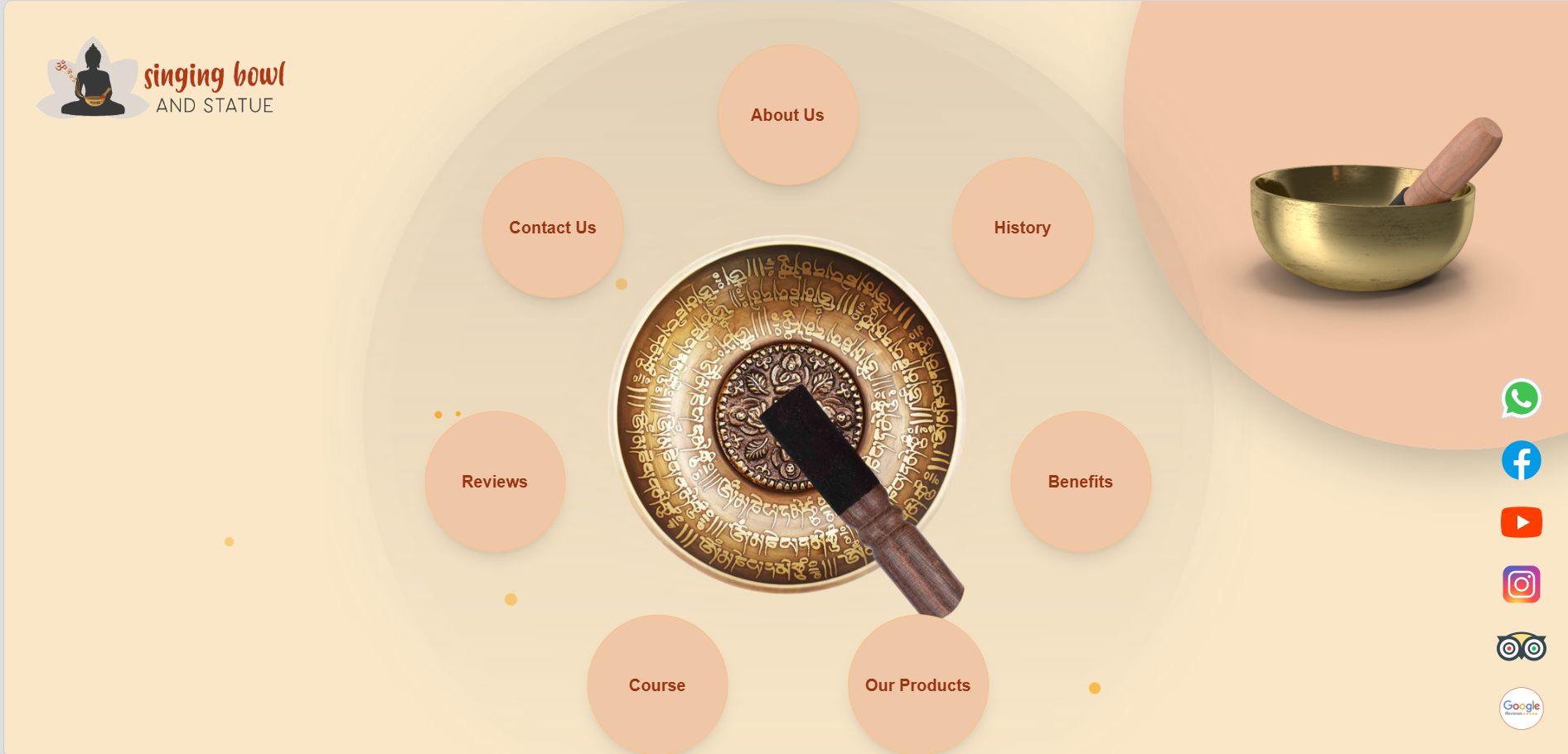 Singing Bowl and Statue